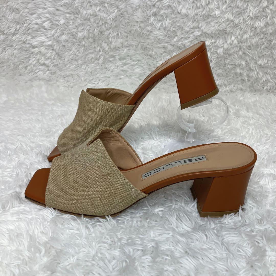 ✨大政絢さん着用✨ 美品 PELLICO リネン サンダル 定価¥48,000
