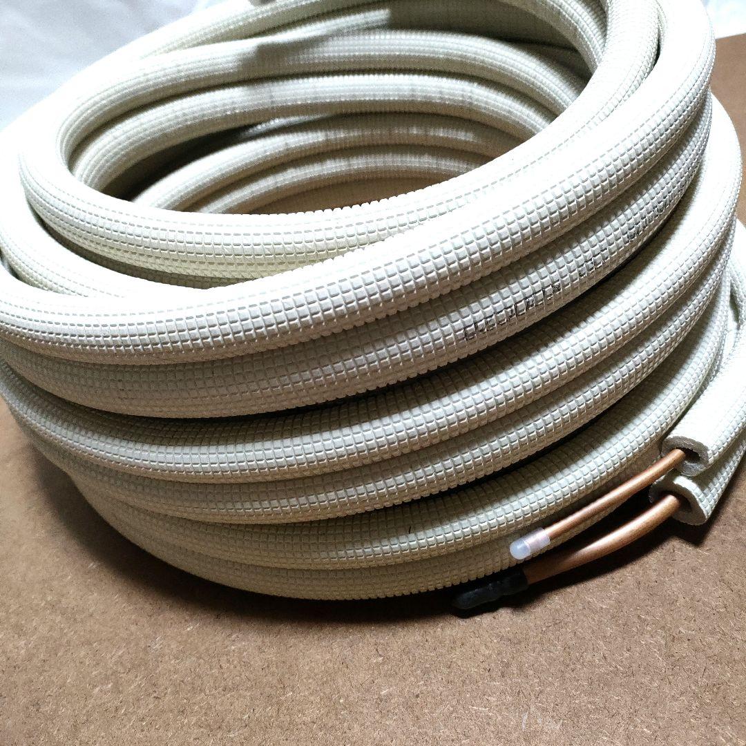 エアコン配管　ペアコイル 2分3分 10m　ドレンホース 15m