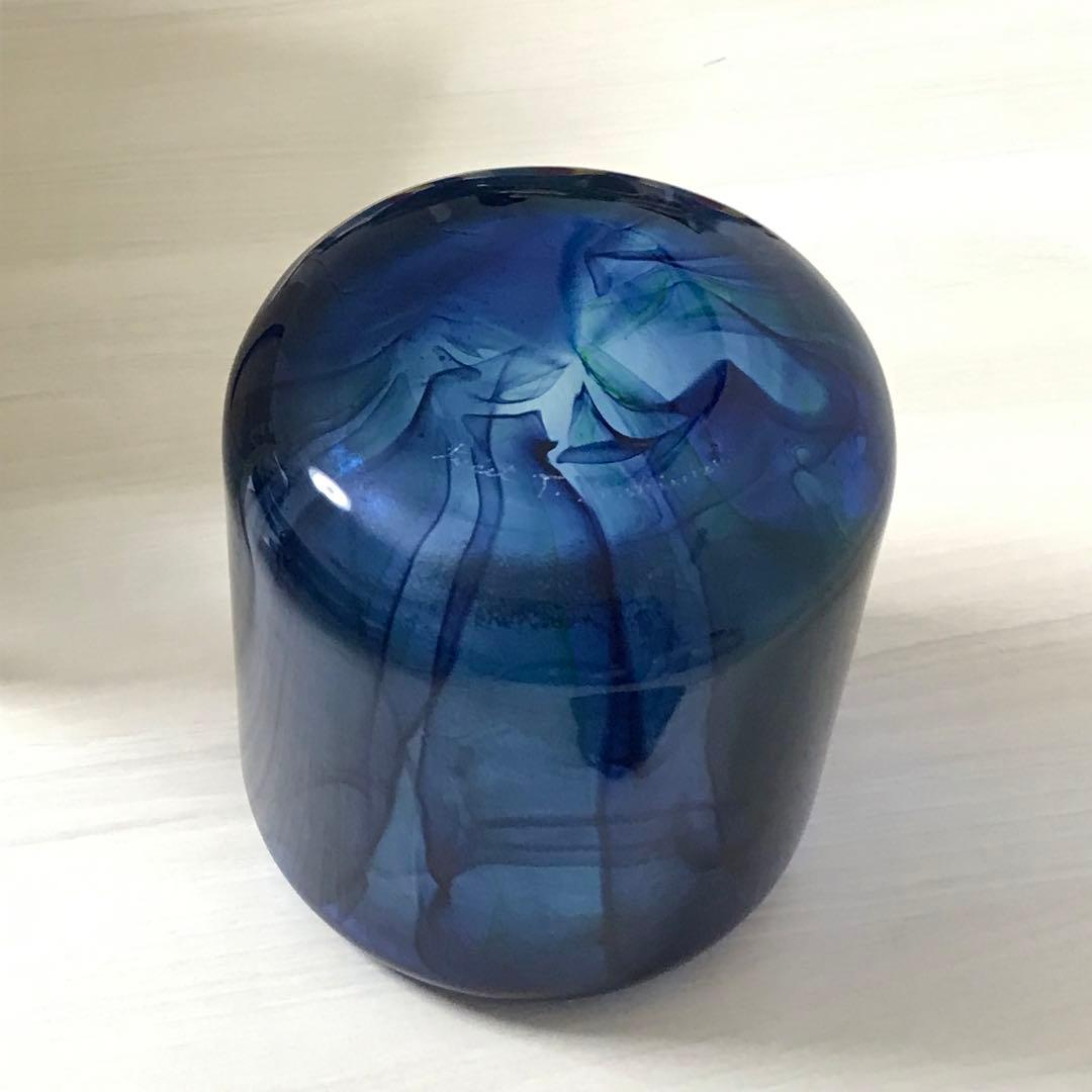 由水常雄作　「流水紋水指　碧潭」