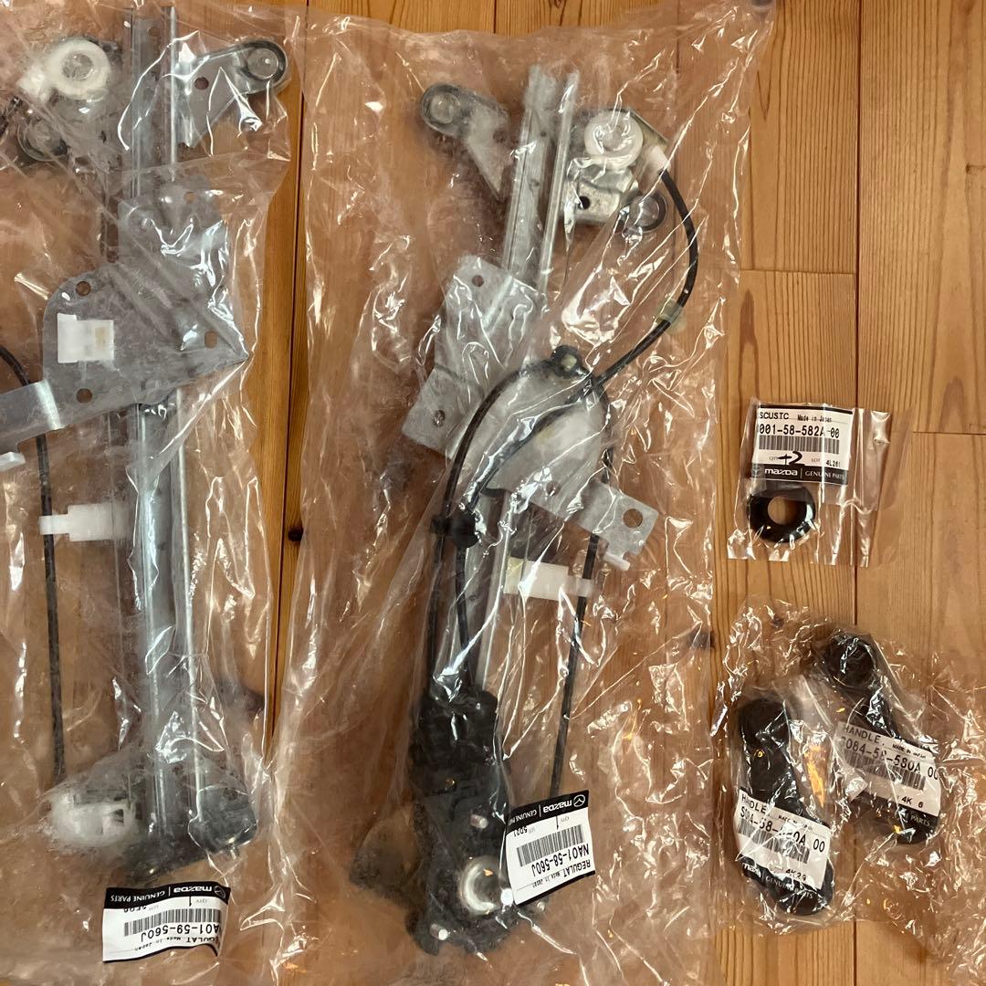 NAロードスター手動ウィンドーレギュレーター左右クルクル手回しハンドル付