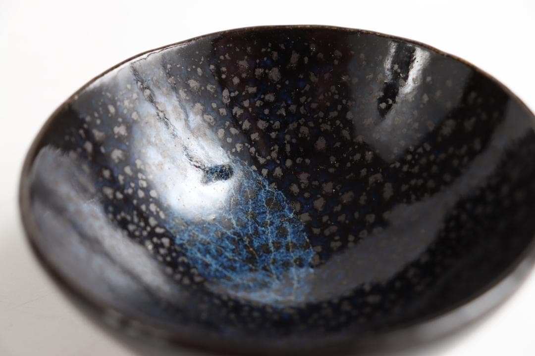 木村盛和 木葉油滴天目 ぐい呑 共箱