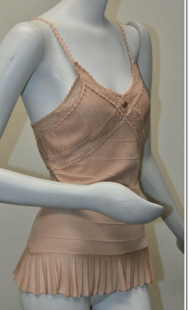 シャネル　フレア　レース　キャミソール