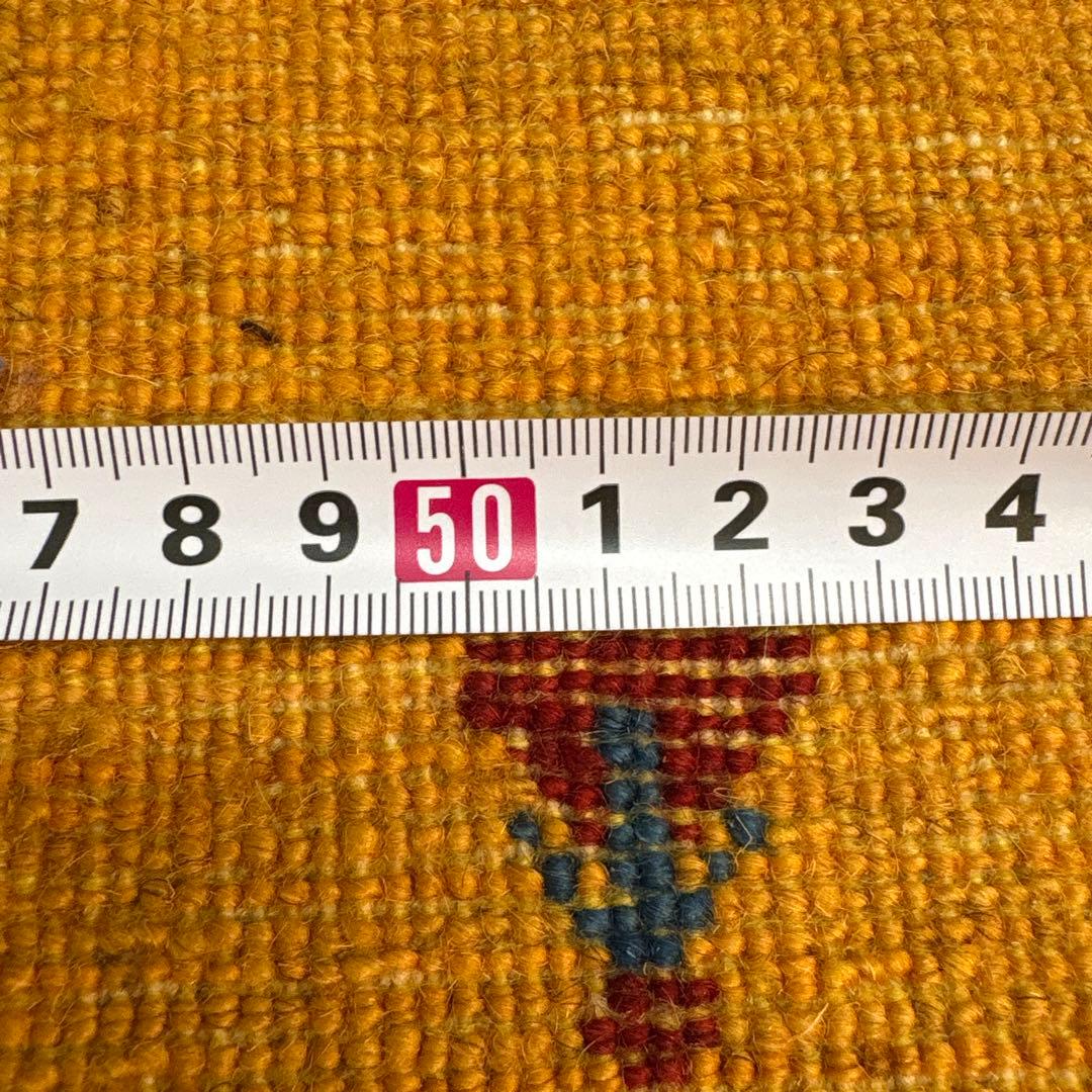 手織りペルシャ絨毯　新品　ギャッベ　215×90 ラグ　カーペット　リズバフ