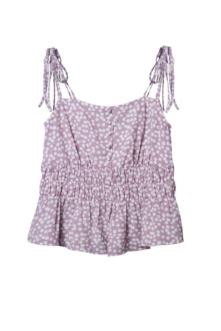 トップス herlipto Cherry Pattern Strap Top S