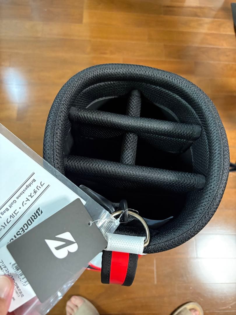 BRIDGESTONE GOLF ブリジストン キャディバッグ 黒赤白