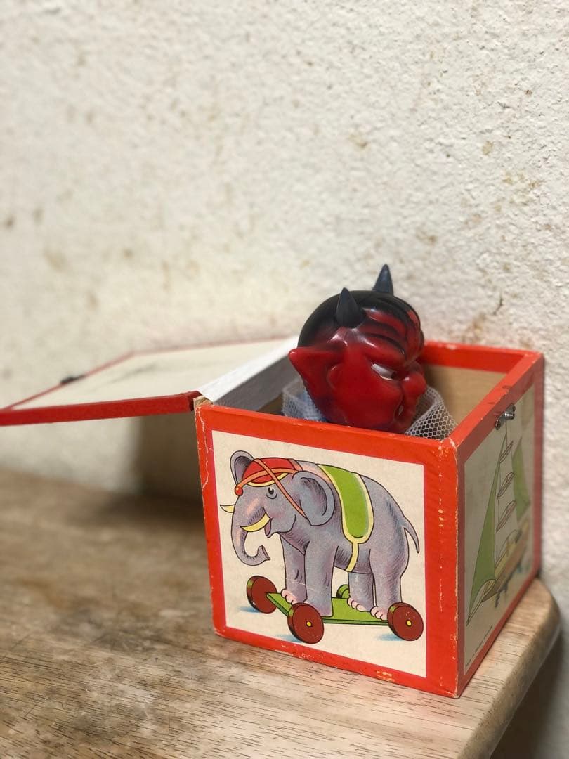 ビンテージ　デビル 悪魔　ハロウィン　ミッドセンチュリー  レトロ　モンスター