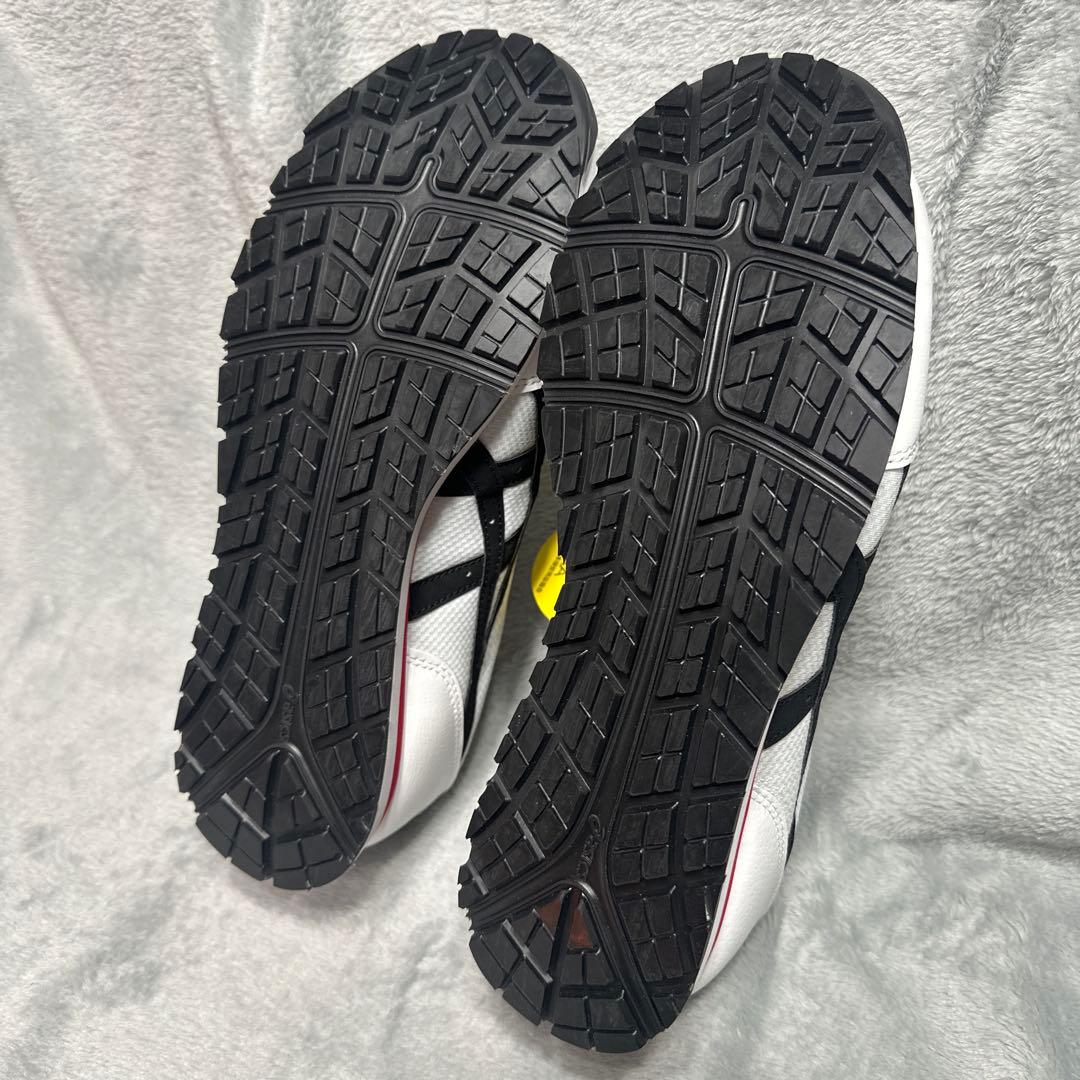 ASICS 安全靴ホワイト/ブラック/レッド