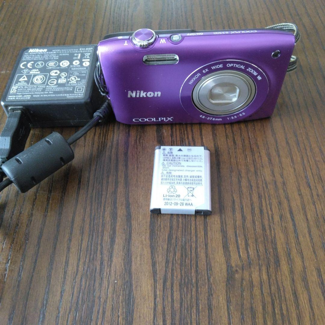Nikon COOLPIX 紫色 デジタルカメラ　美品