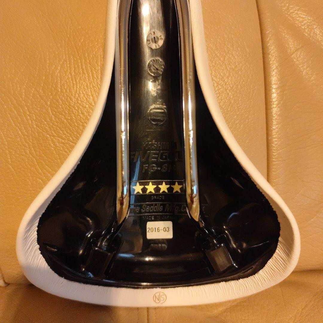 美品　FG-8P　加島サドル　KASHIMAX　FIVE GOLD　NJS　競輪