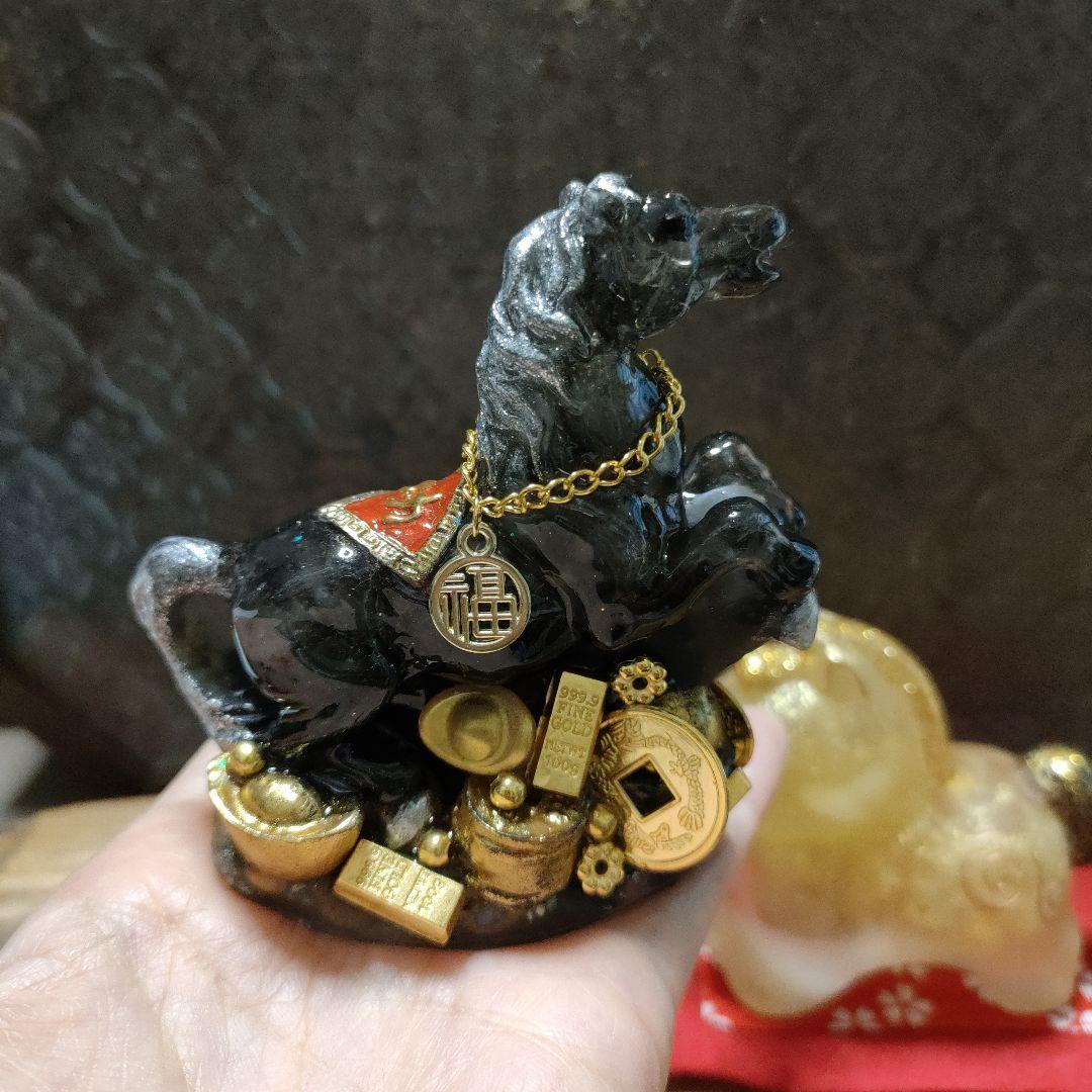 ☆はやママ☆オルゴナイト☆干支馬C、干支馬A(親)☆