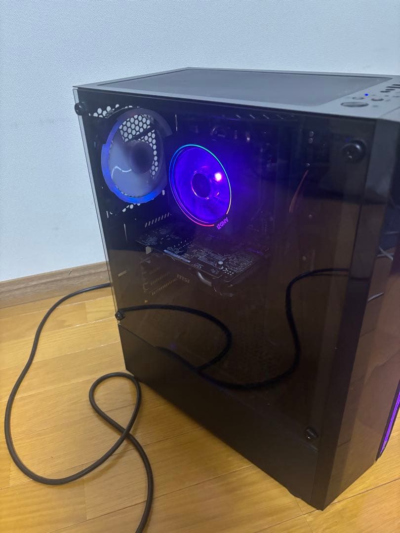 最終値下げ！派手に光る！自作ゲーミングPC 新品M.2SSD、RYZEN5