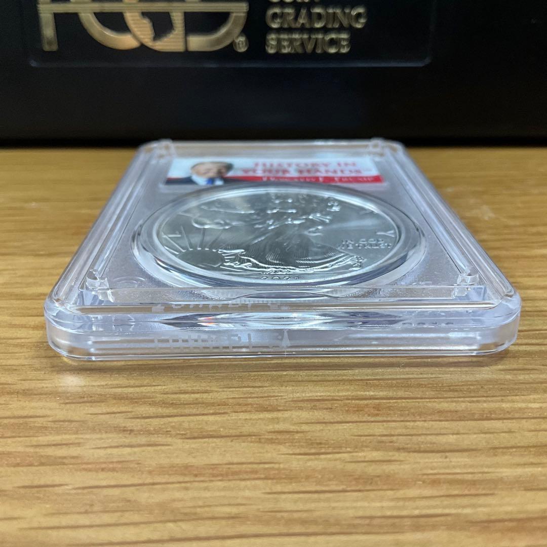 【新品】イーグル銀貨 トランプ大統領 2021 PCGS MS70 Type1