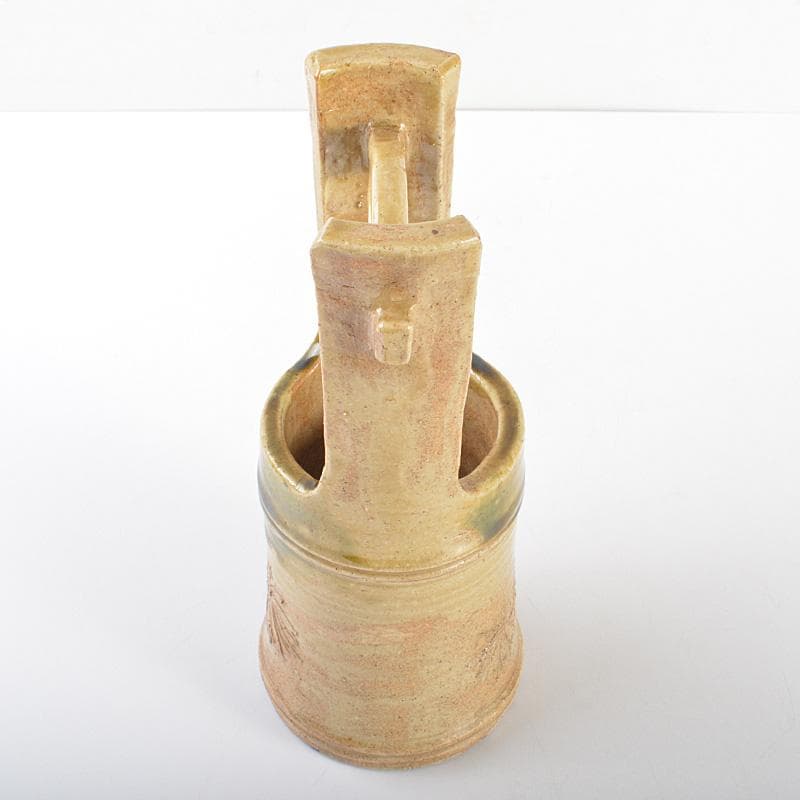 北大路魯山人作　黄瀬戸　切立手桶　黒田陶々庵極め箱　M　R6934