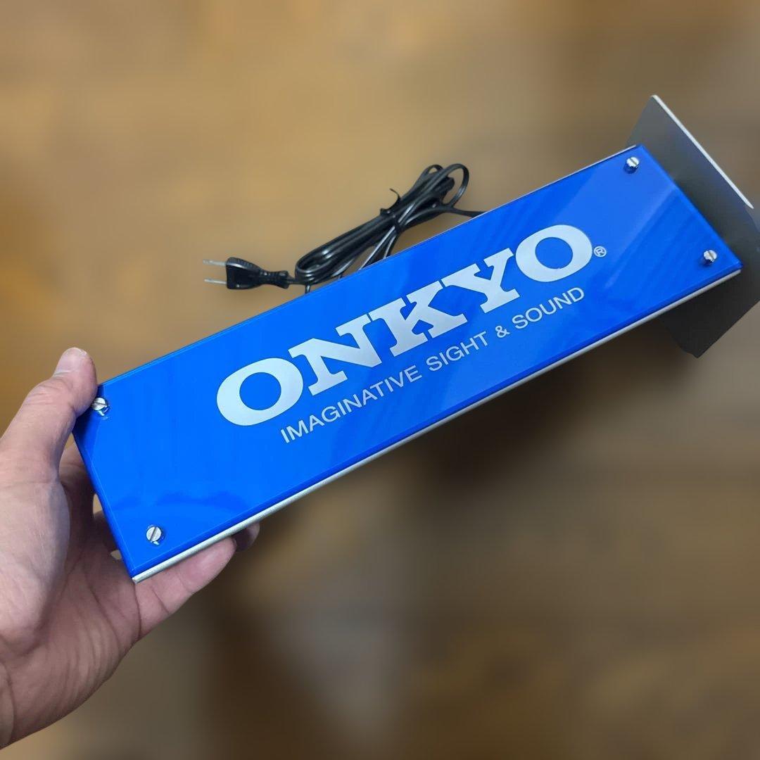 ONKYO 縦型ライト 青 電飾 イルミネーション サイン 音響