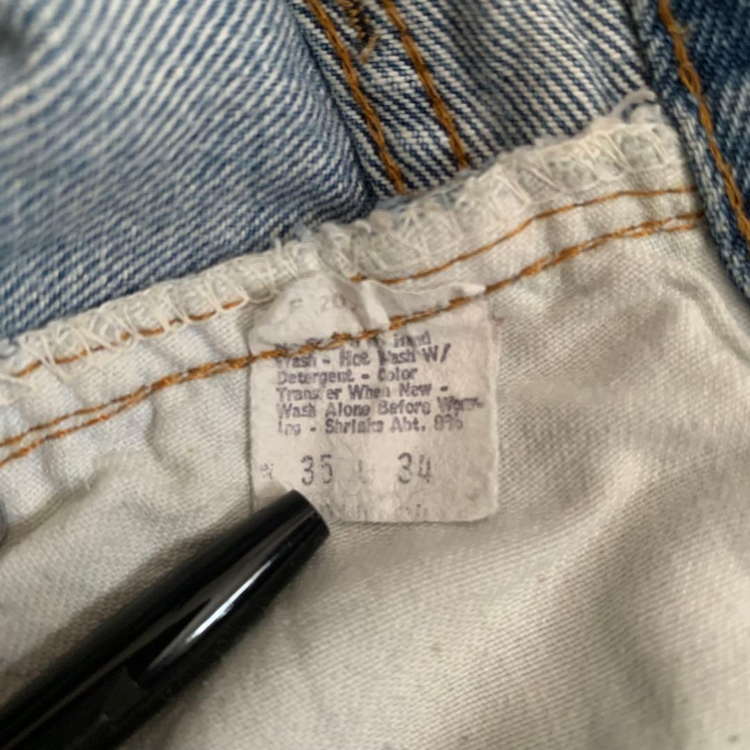 リーバイス 66後期 501 ボタン裏6 赤耳 ヴィンテージ デニム リペアなし