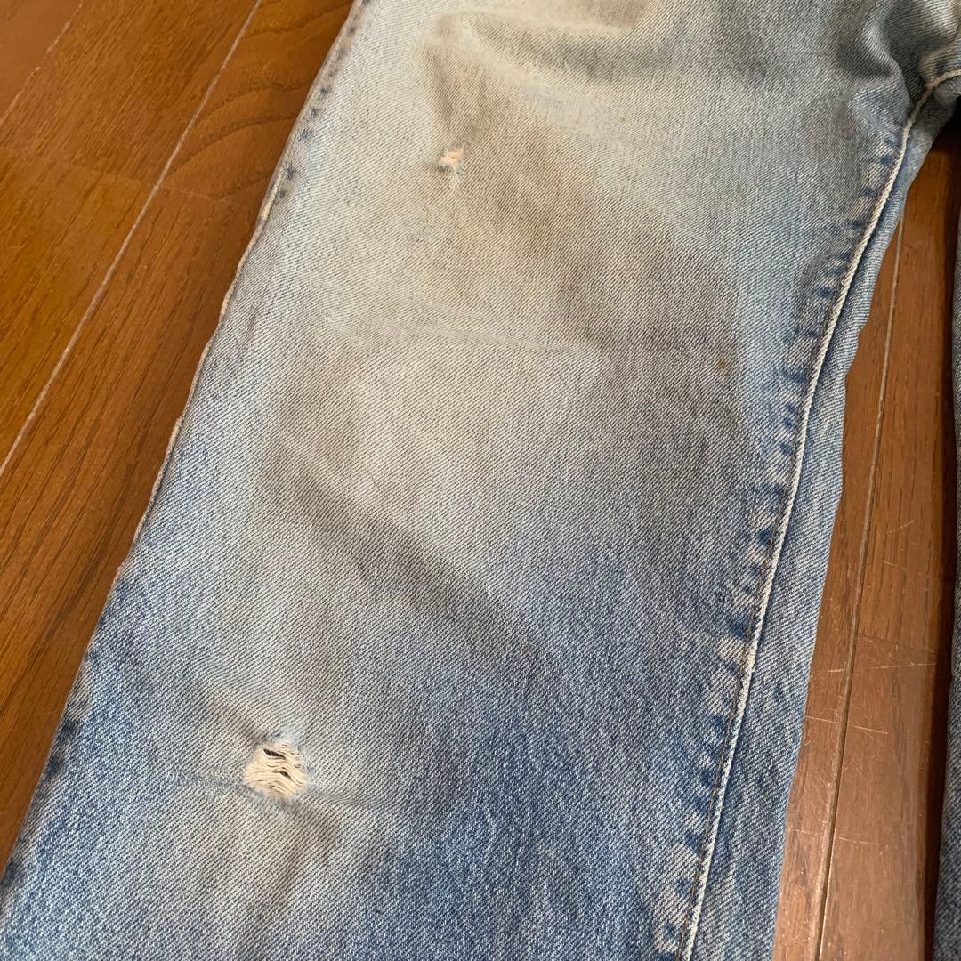 リーバイス 66後期 501 ボタン裏6 赤耳 ヴィンテージ デニム リペアなし