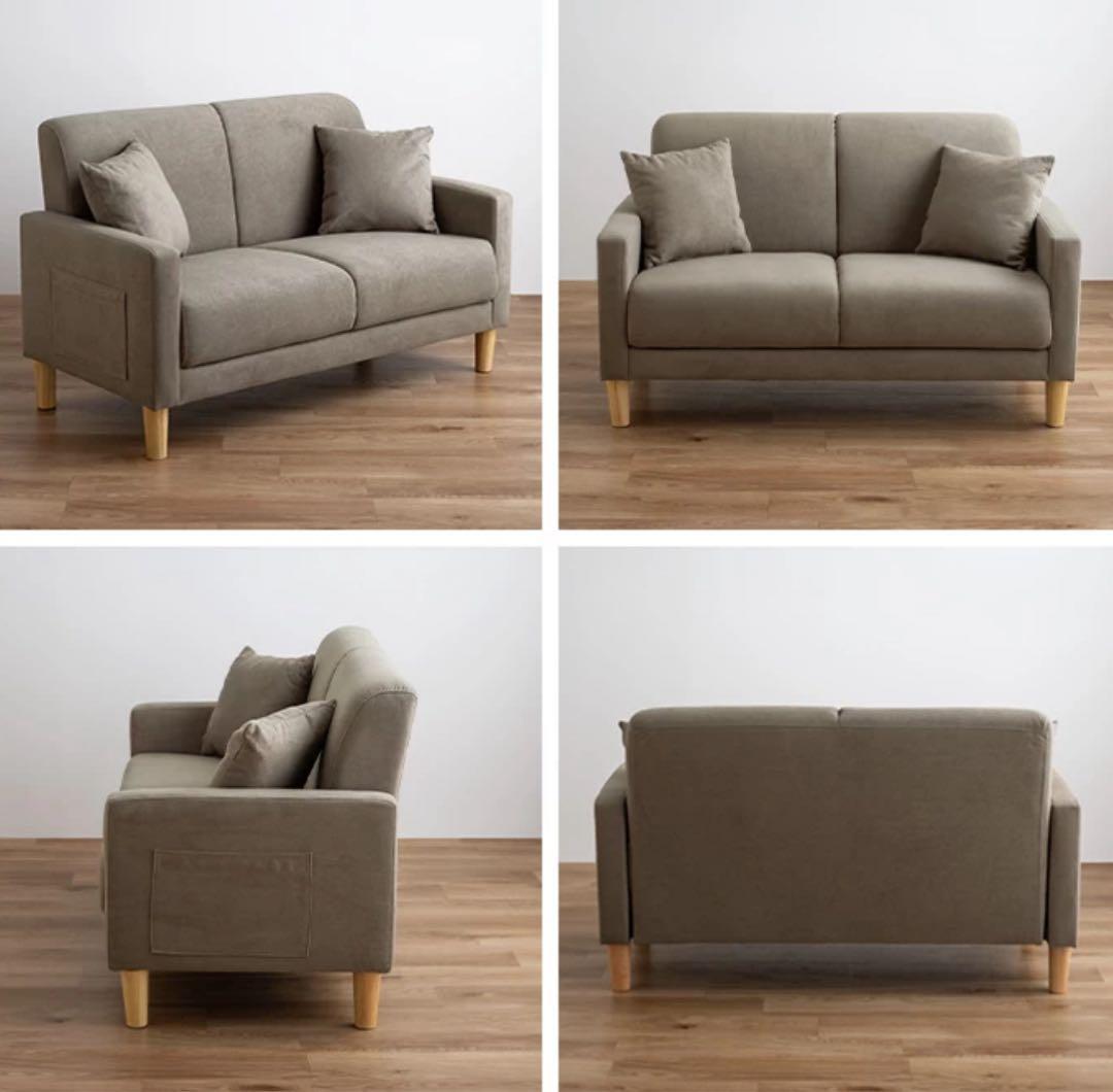 Emma▪️2人掛けソファ 113cm幅 アイボリー