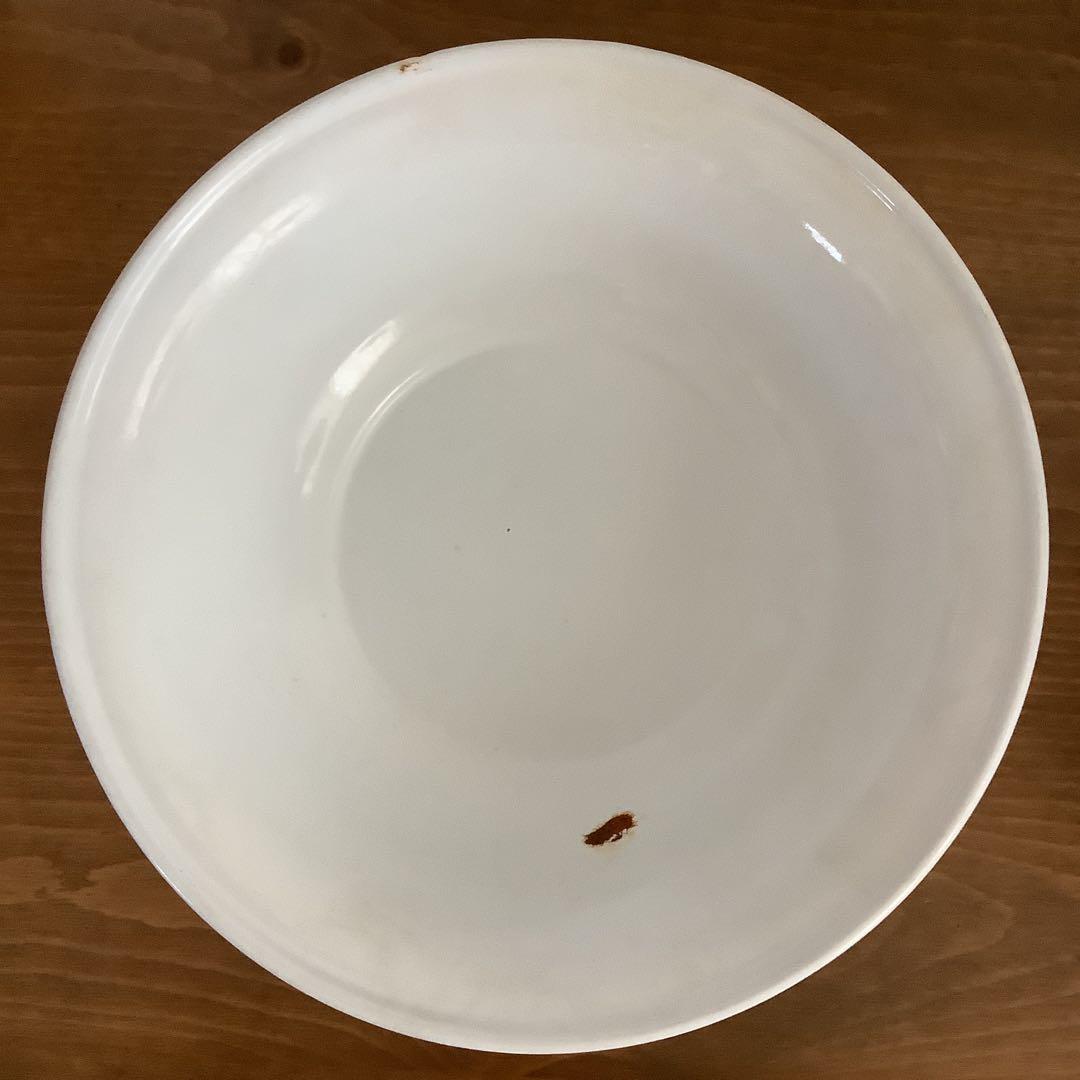 昭和レトロ　洗面器スタンド　ホーロー洗面器付き