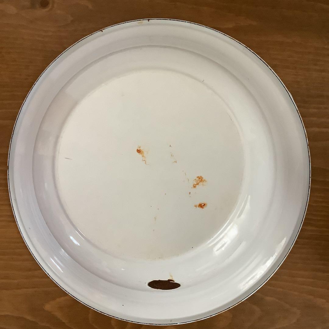 昭和レトロ　洗面器スタンド　ホーロー洗面器付き