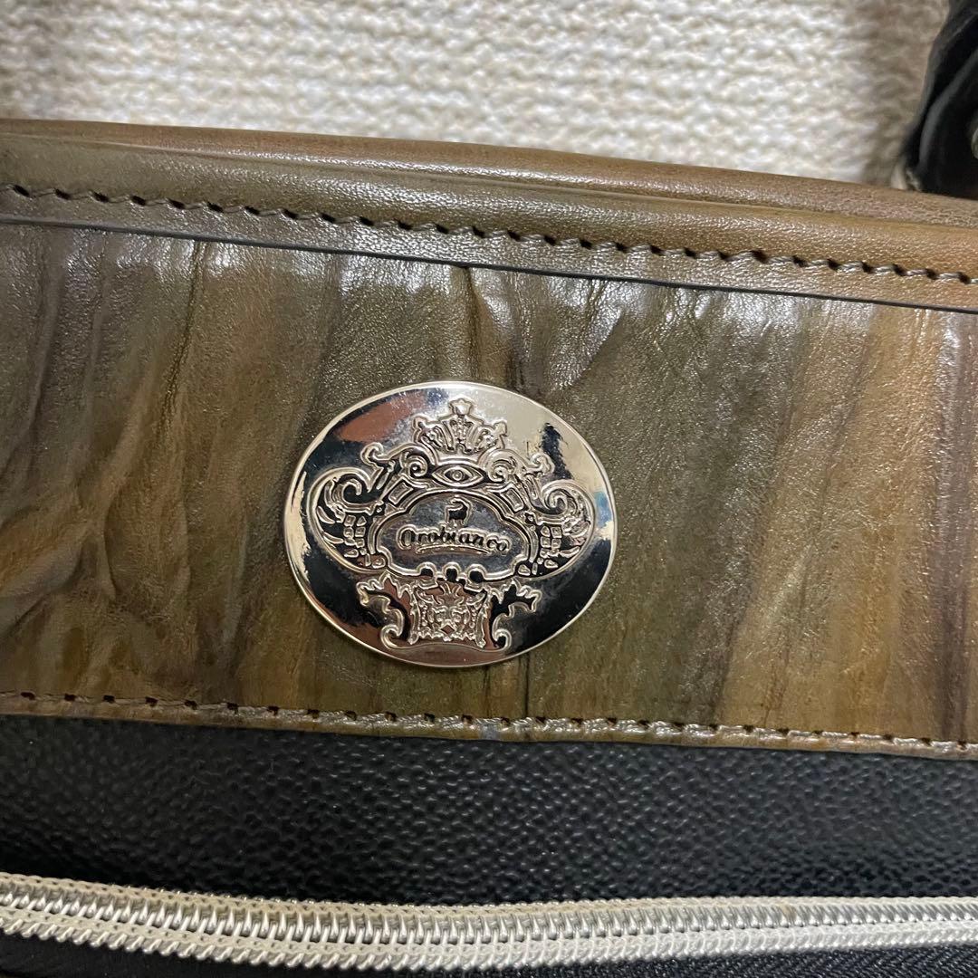 定価52,800円｜オロビアンコ【A4収納】ビジネスバッグ 本革コンビ グレー