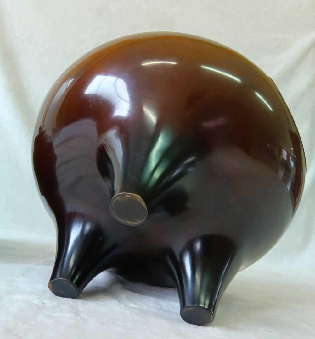 人間国宝 釜師 高橋敬典 風炉師 金谷浄雲　唐銅朝鮮風炉　茶道具　骨董　供箱