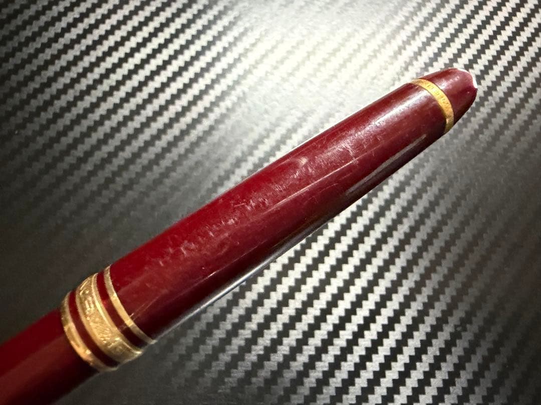 エボナイト芯 モンブラン 144 ボルドー 全金 F 細字 万年筆