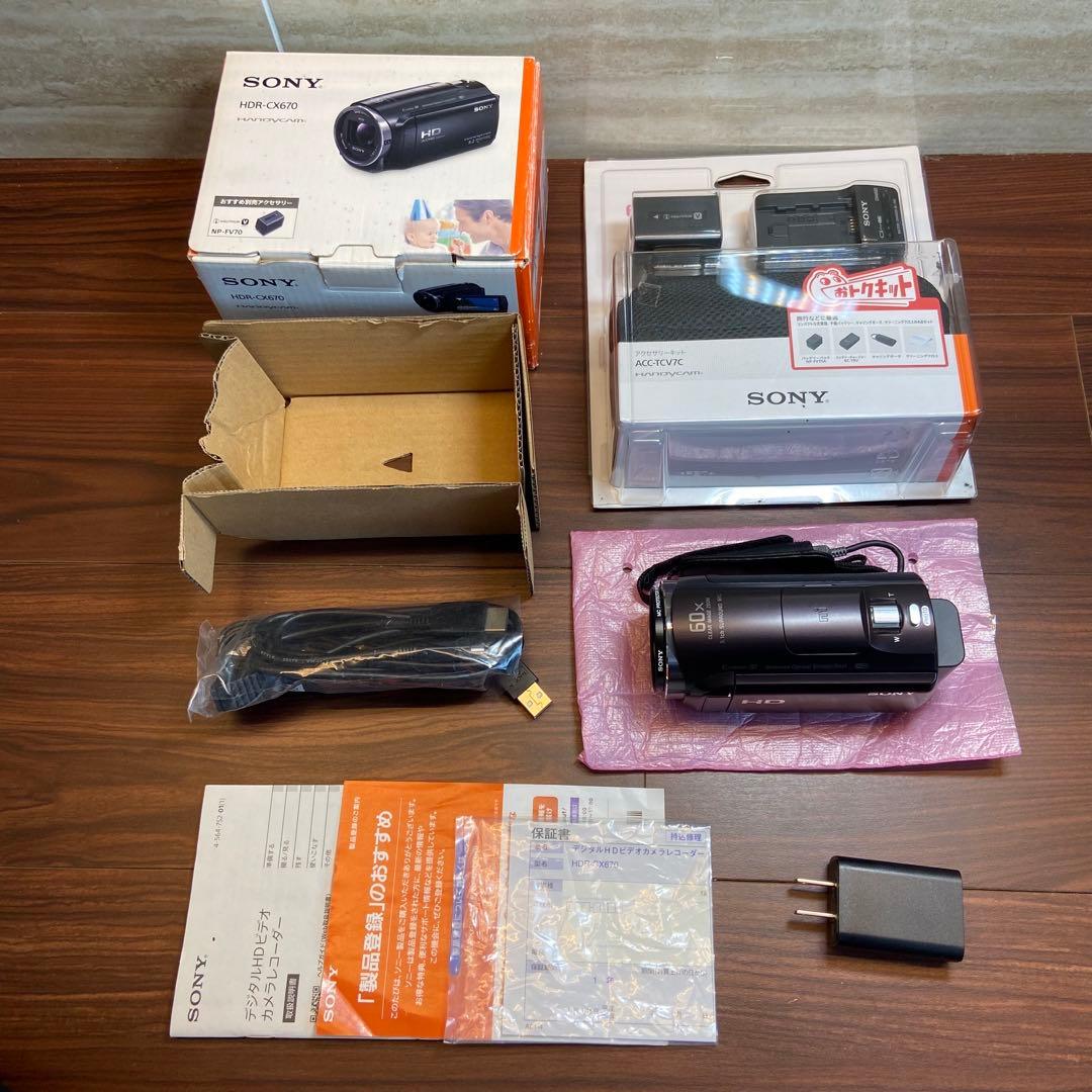 SONY HDR-CX670 ビデオカメラ ほぼ新品 4294