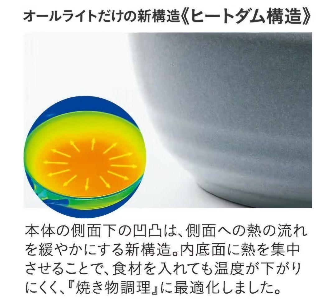 【最終値下げ】アサヒ軽金属オールライ卜22cm(蓋付き)ブルー