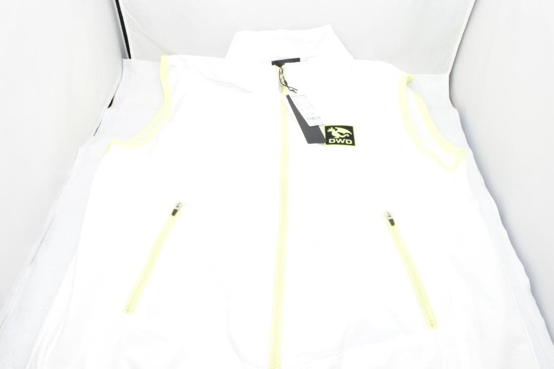 新品☆ダンスウィズドラゴン コンパクト タフタ ジャージ ベスト☆白☆XL