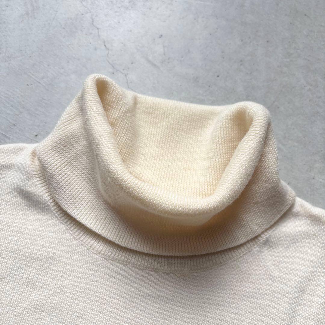 JUN&ROPE’ ジュンアンドロペ ウールニットタートルネックセーター ロゴ