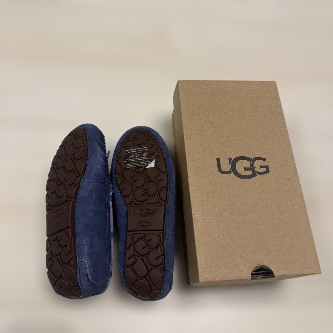 UGG ネイビー モカシン 靴
