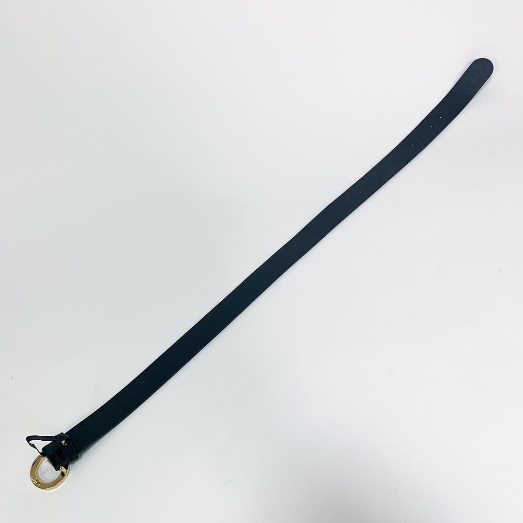 【美品】 グッチ ベルト Gバックル ゴールド 本革 レザー ブラック 黒