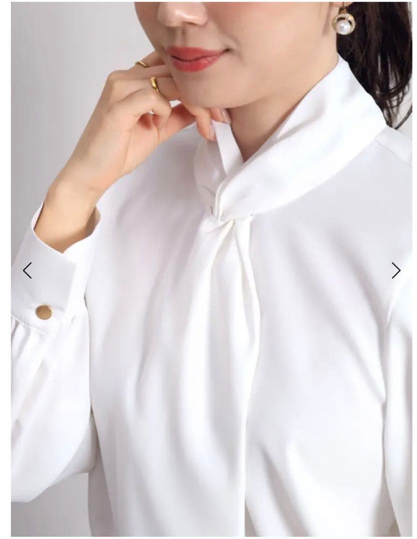 ヤマダヤ 【定価¥19,800新品タグ付 】FENNEL スタンドカラーブラウス