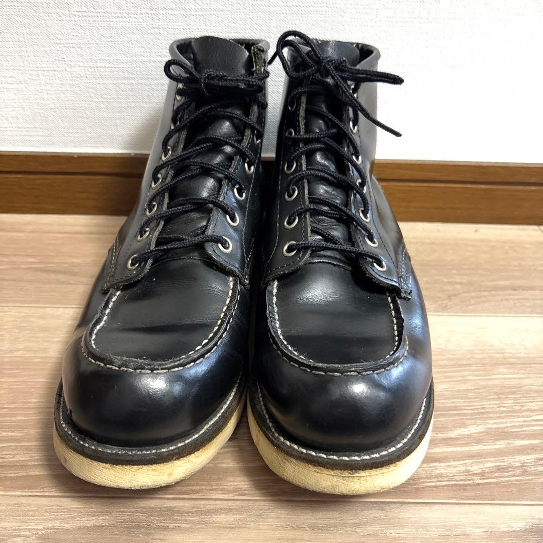 RED WING 黒 レザー ワークブーツ