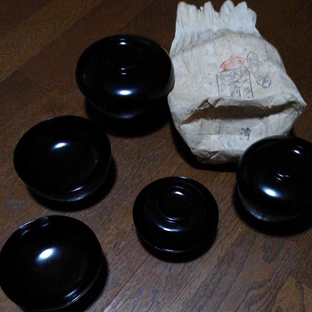 戦前漆漆器　5点