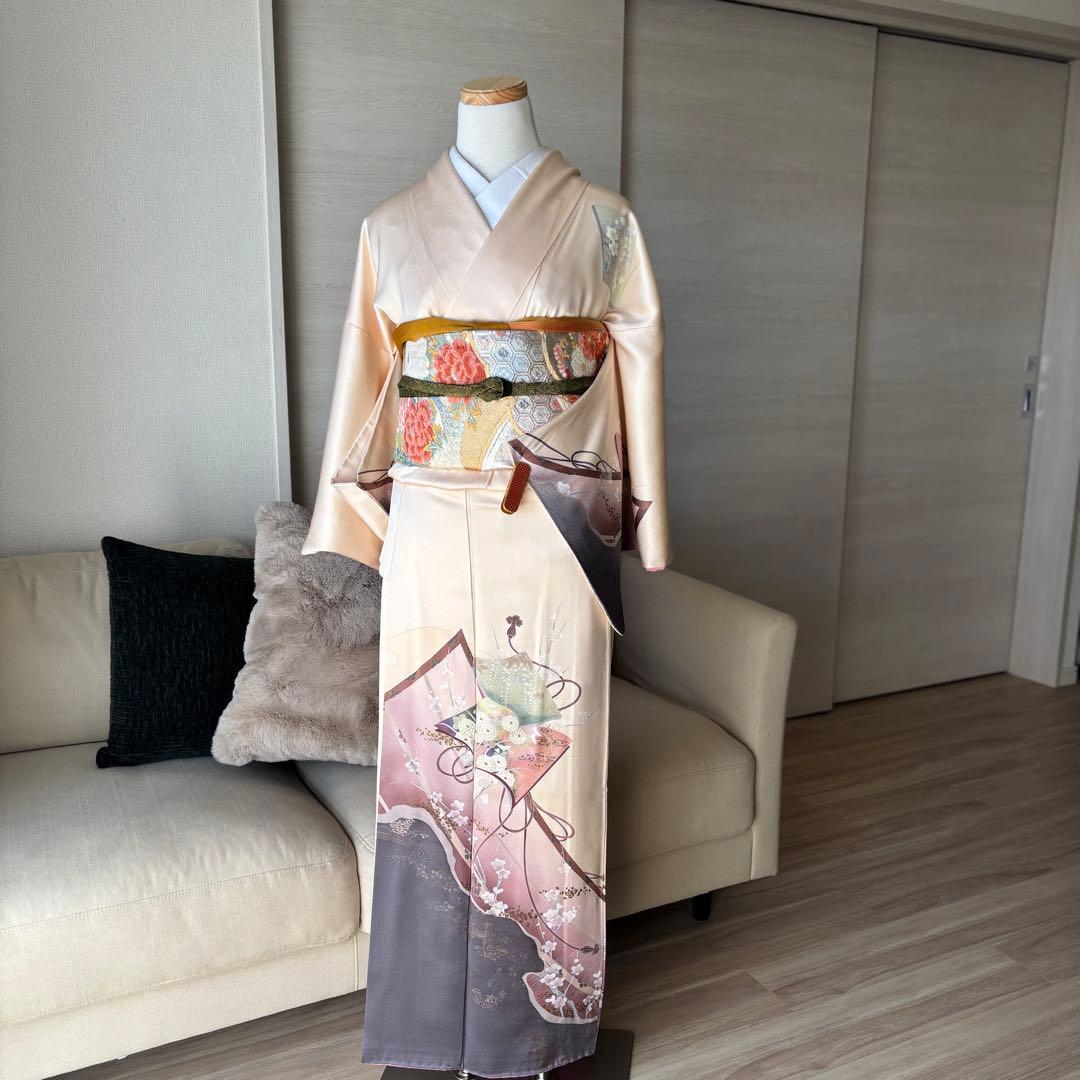 訪問着　フルセット　着物　帯　帯締め　帯締め79