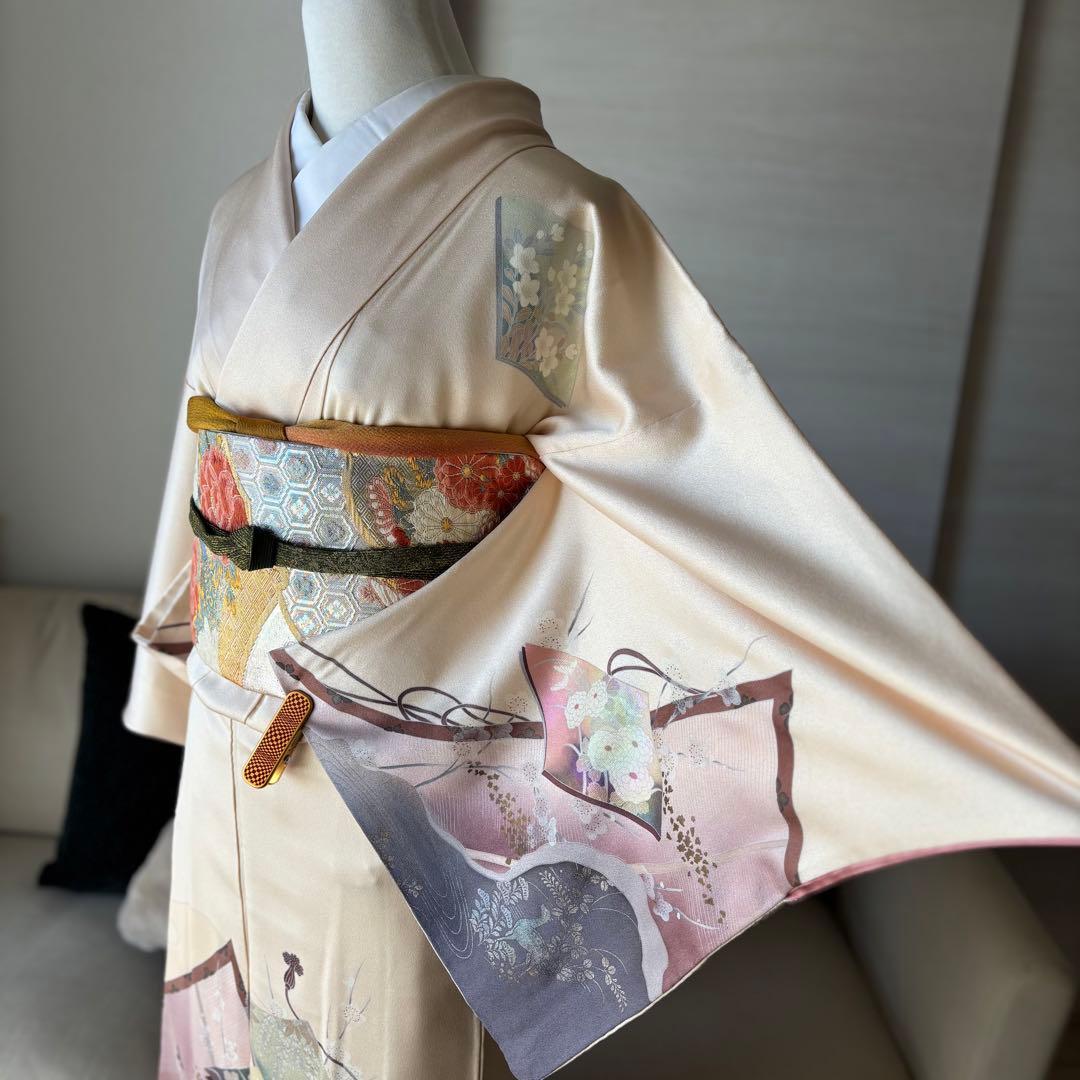 訪問着　フルセット　着物　帯　帯締め　帯締め79