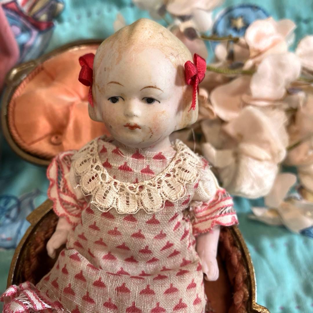 フランスアンティークミニョネット　ビスクドール　ドイツアンティークミニョネット