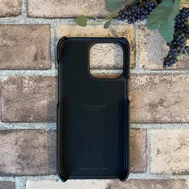【正規品】 コーチ iPhone13 pro 対応 ケース GRAPHITE