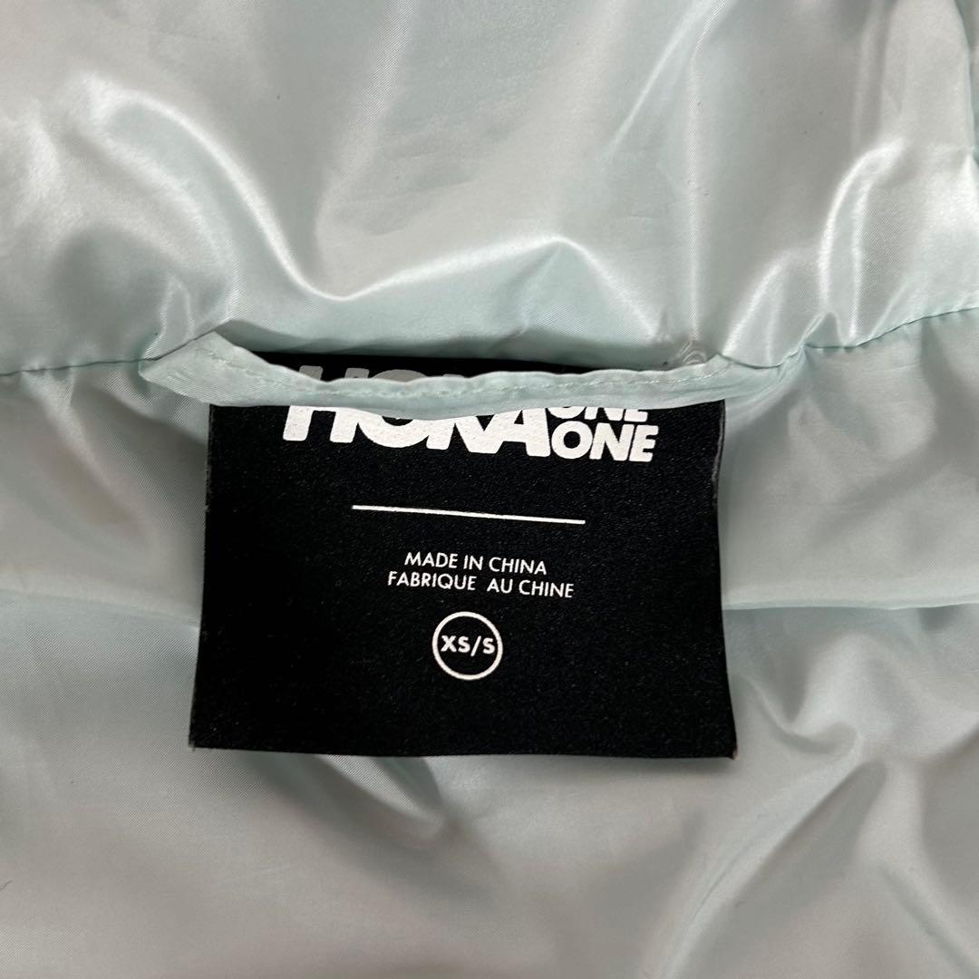 美品❗️HOKA ONEONE パフィージャケット　軽量　ブルー　XS/S