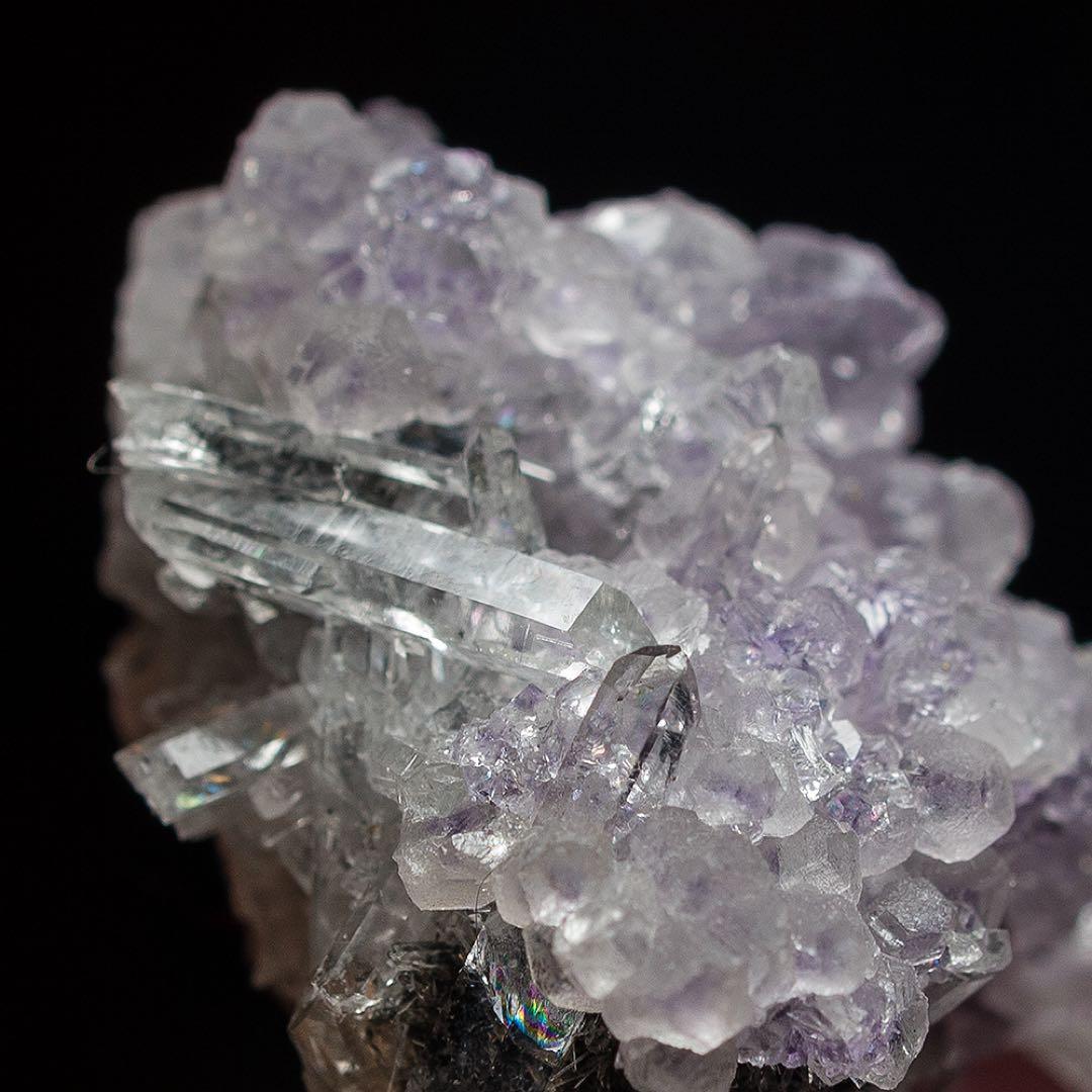 中国 ロードクロサイト フローライト 天然石 原石 鉱物標本 鉱石 蛍石 724