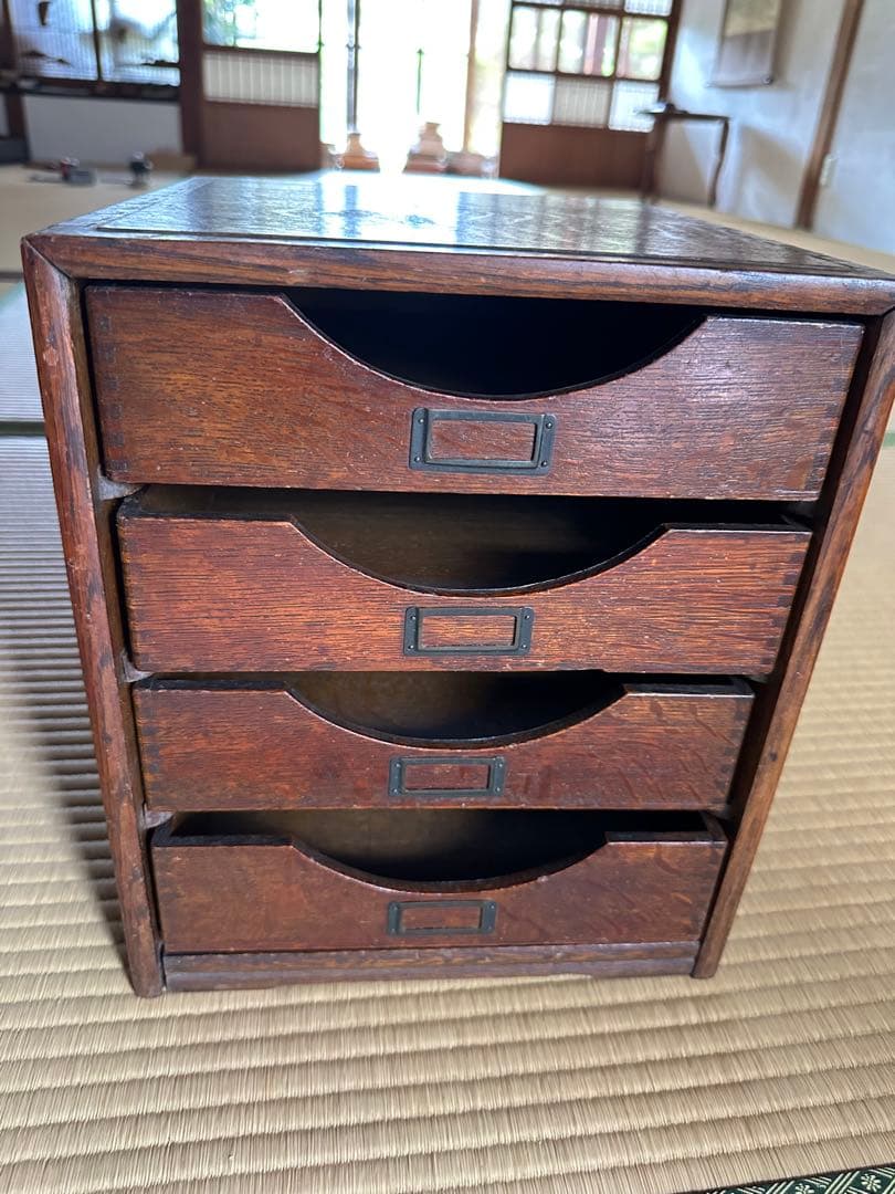 昭和レトロ　アンティーク　引き出し　古道具　ヴィンテージ　木製家具