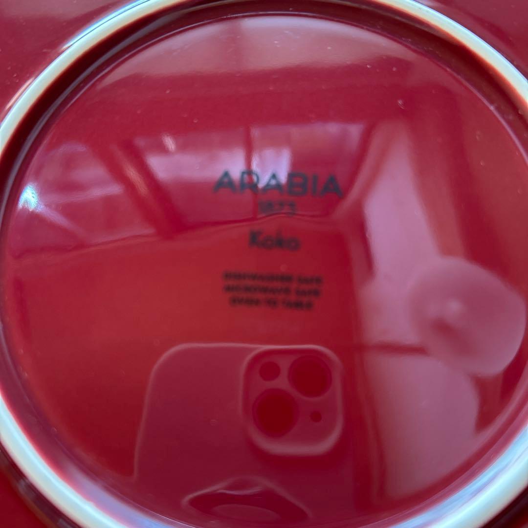 廃盤品アラビアkoko26cm/新品24hトゥオキオレッドプレート20cm×2