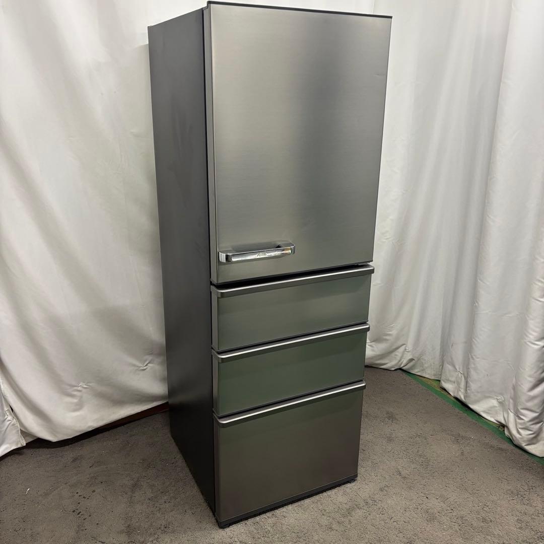 155　AQUA　冷蔵庫　シルバー　300ℓ〜400ℓ　綺麗　設置無料　安い‼️