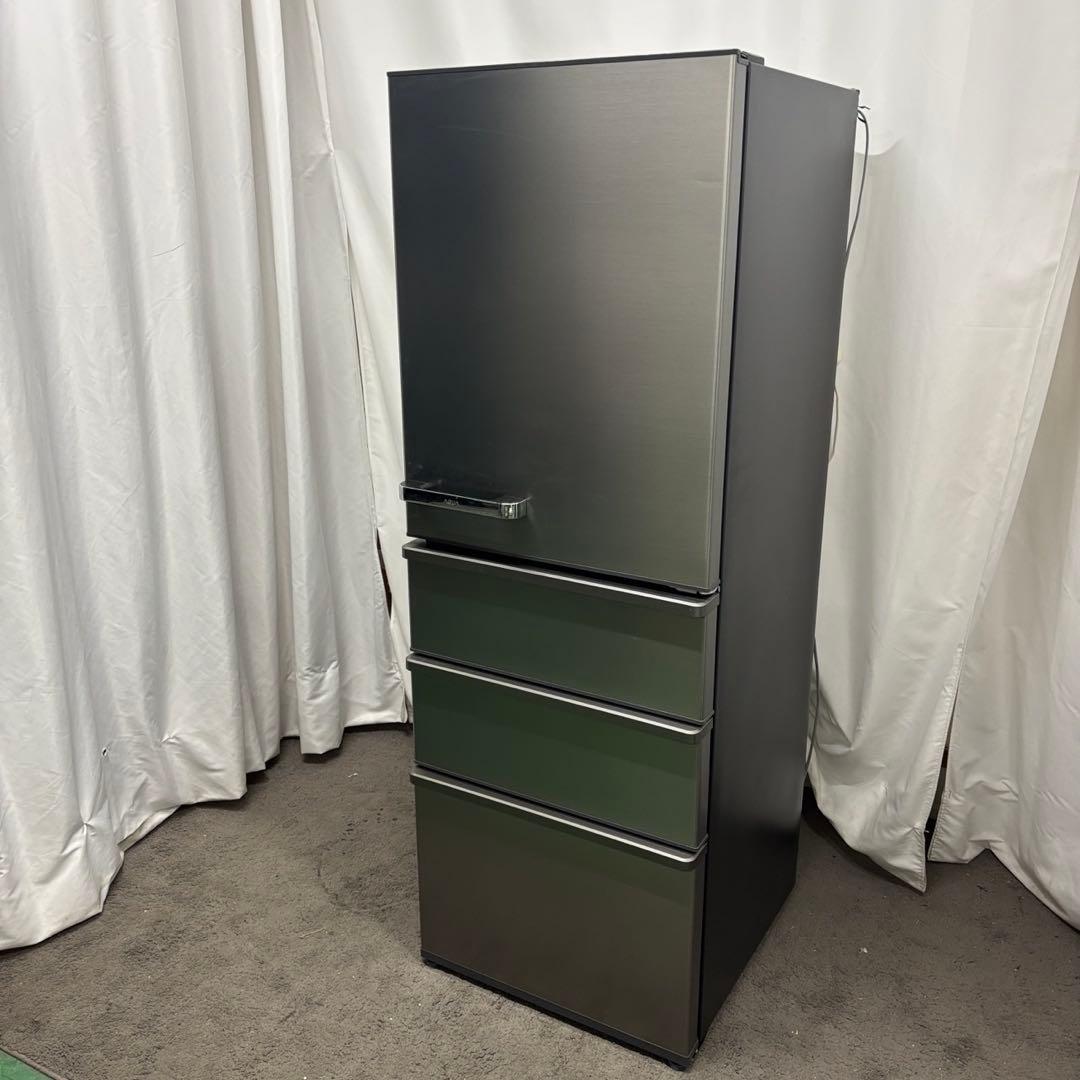 155　AQUA　冷蔵庫　シルバー　300ℓ〜400ℓ　綺麗　設置無料　安い‼️