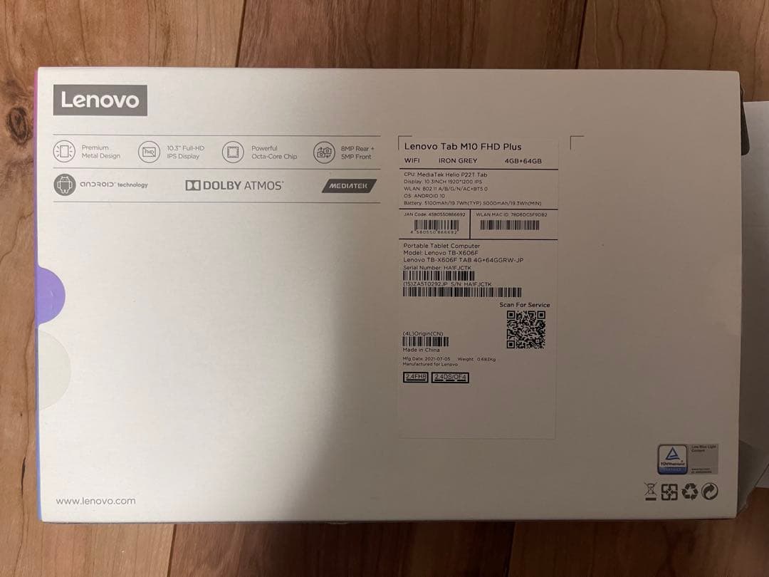 その他 Lenovo Tab M10 FHD Plus MediaTek Helio