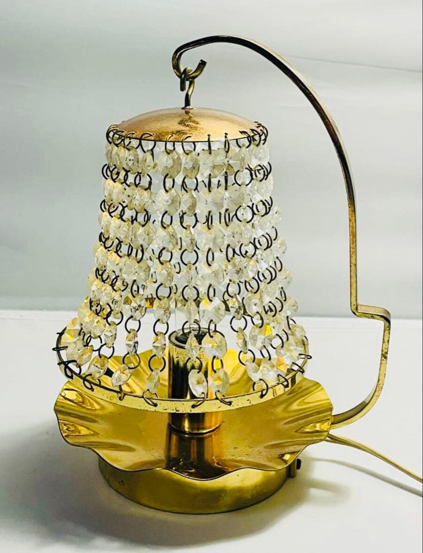 ヴィンテージ　スワロフスキーテーブルランプ