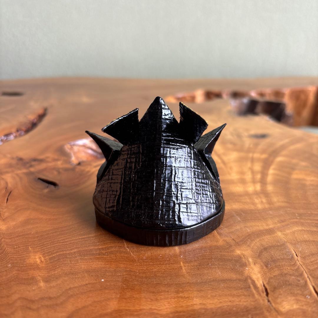 飾兜 香合 木製 一閑塗 三宅謙蔵 茶道具 共箱