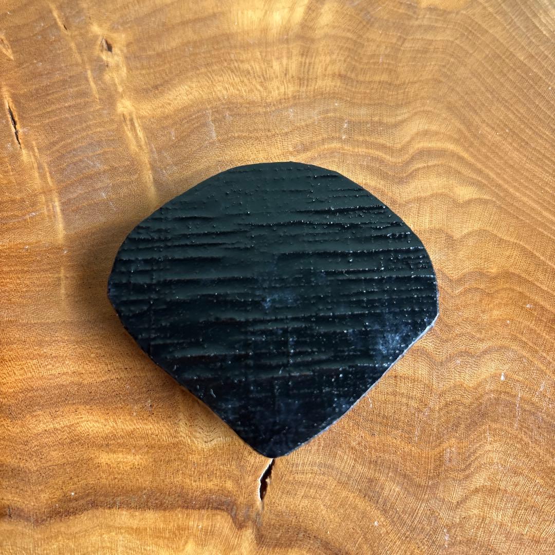 飾兜 香合 木製 一閑塗 三宅謙蔵 茶道具 共箱