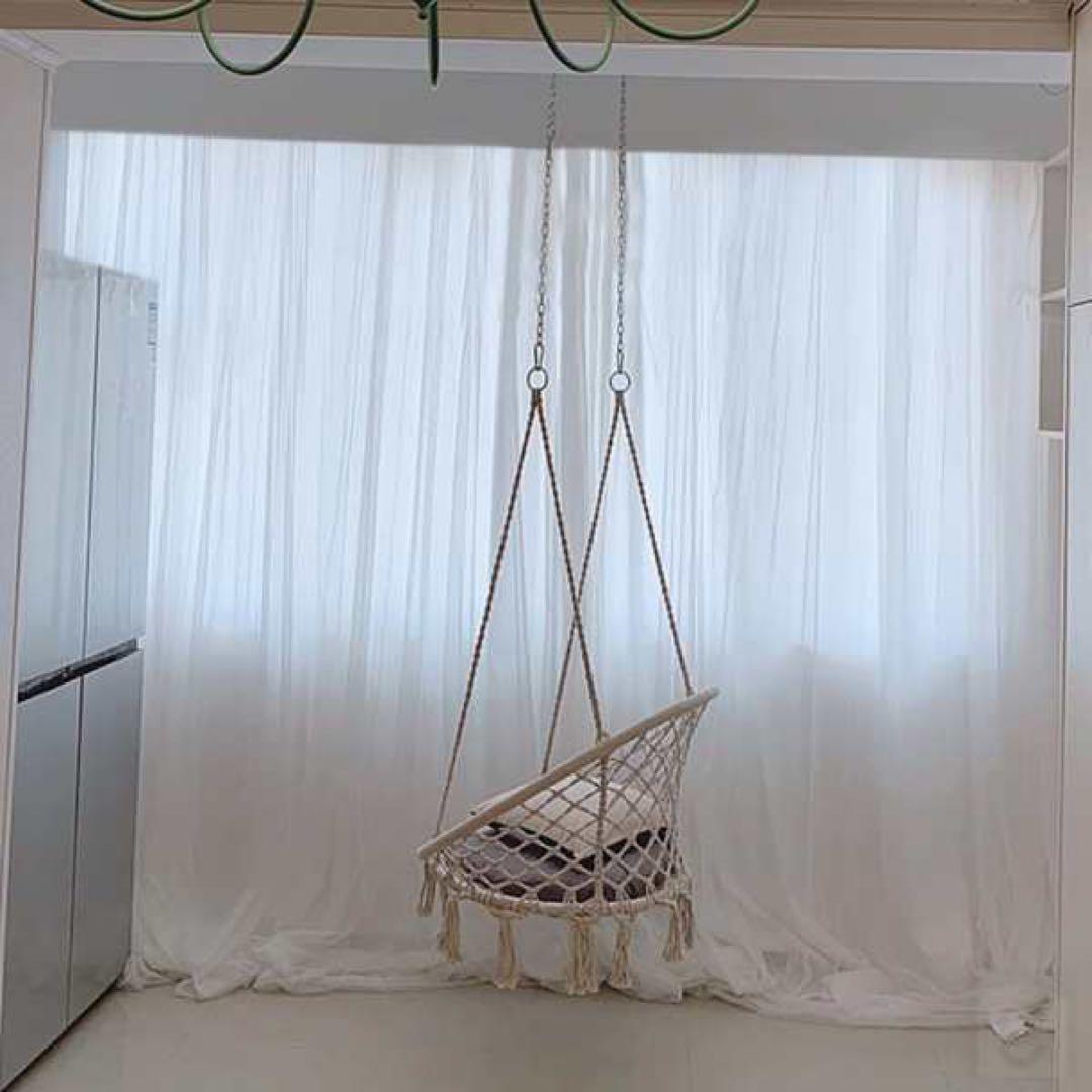 二重　ドレープカーテン　白　1300×2600   ２枚セット